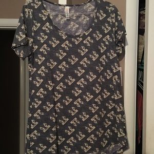 Lularoe classic t with huskies